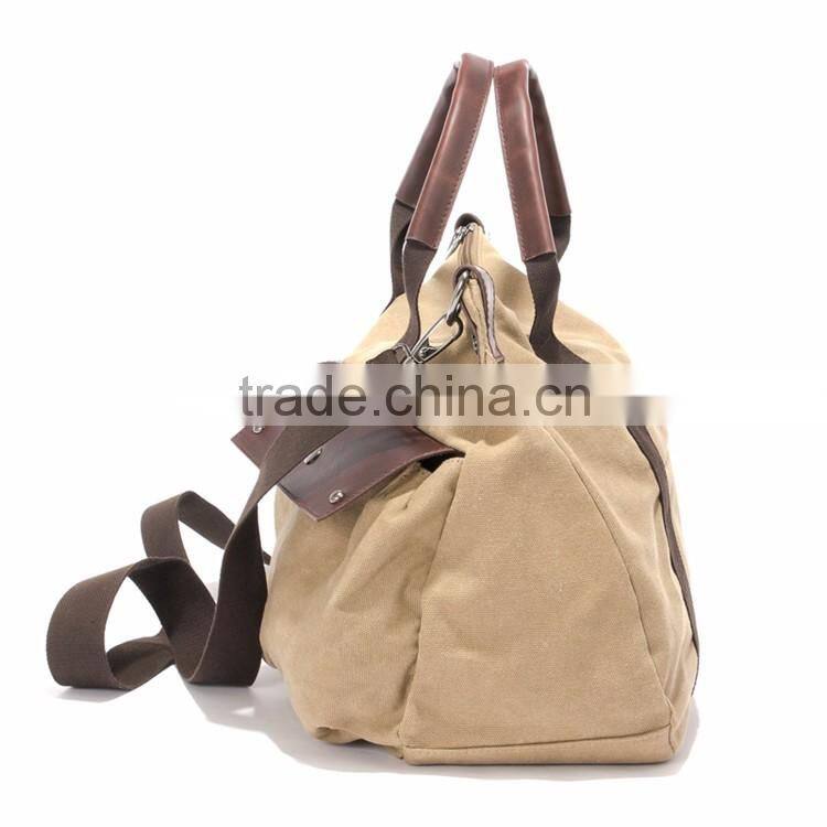 wholesale low moq custom design boy and girls vintage canvas school bag