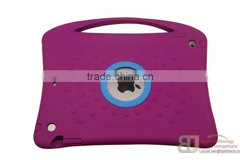 With Handle Rugged Heavy Duty Kid Proof Tablet Case Silicone Protective Case for iPad air 2