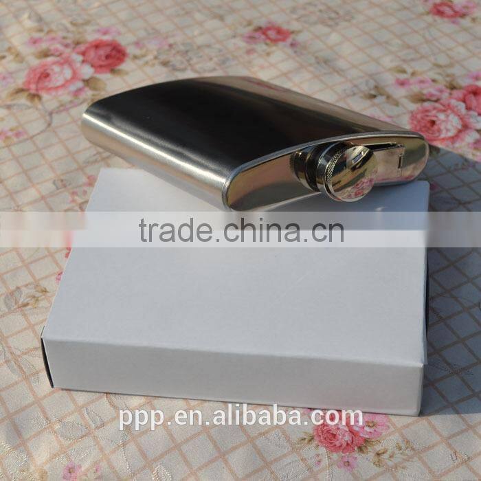 Jameson hip flask/ patterned hip flask/ alcohol 6 oz silver hip flask