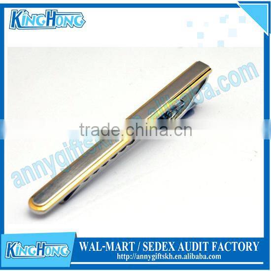 Silver plated custom tie bar tie clip for sale