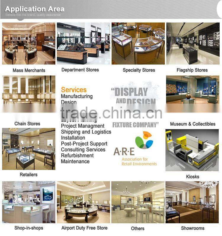 Luxury High End Wood Mall Cosmetic Kiosk