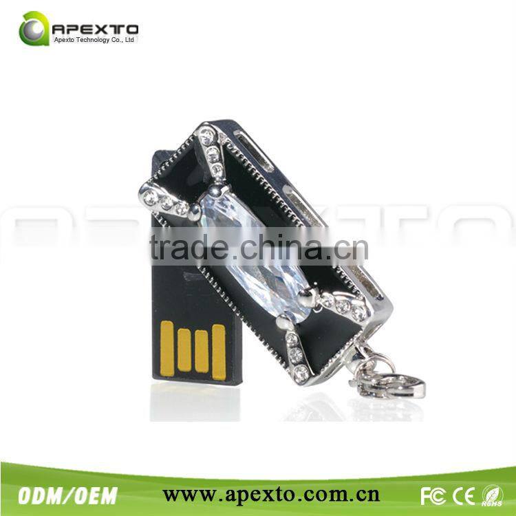 Silver jewerly usb with vanilla packing box for weding gift