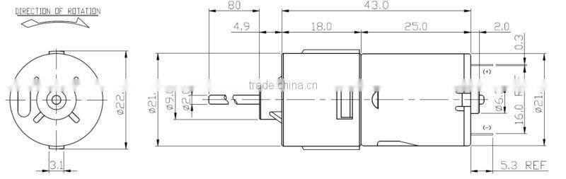 New products First Grade locking system dc gear motor