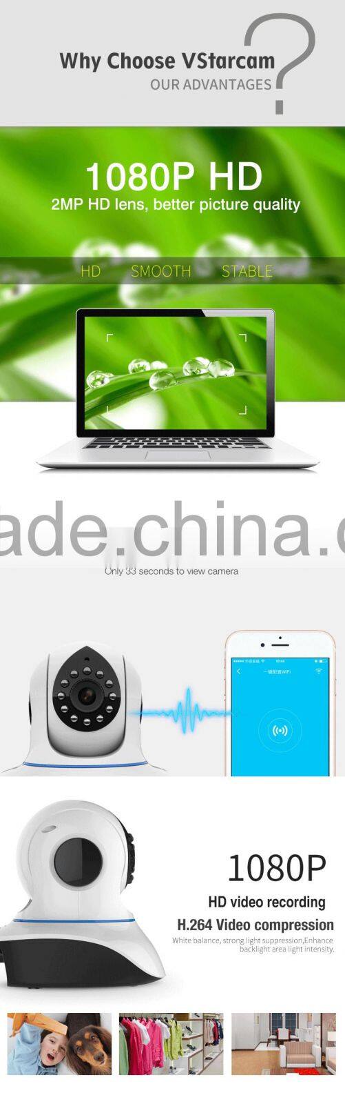 shenzhen 2016 new hot sale full hd 1080P wireless hidden camera