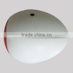 Rubber leather rugby ball