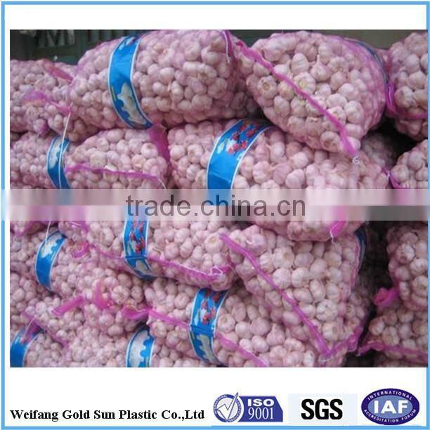 high-strength red/orange plastic pp leno mesh bag