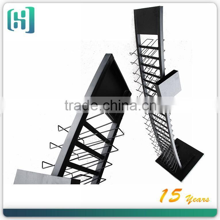 black powder coat metal custom ceramic tile display stand HSX-S0356