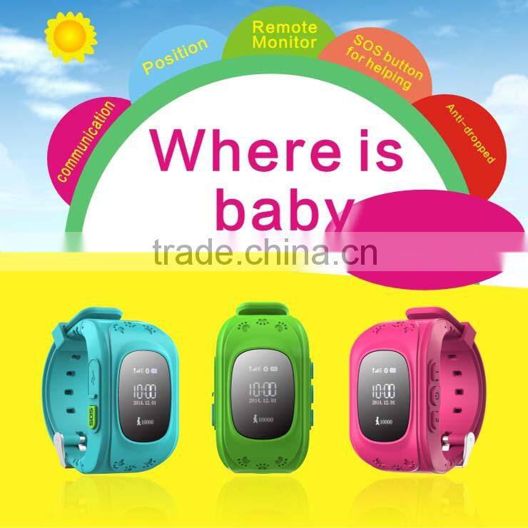 calling dual way communication gps SOS watch for kids B