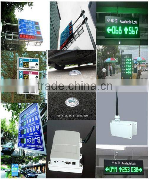 Hottest sale wireless ultrasonic parking space detector for outdoor parking guidance system