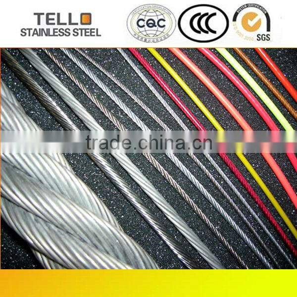 Color PVC Coated Stainless Steel Wire Rope