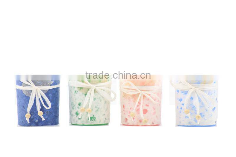 decoration home colord candle jar