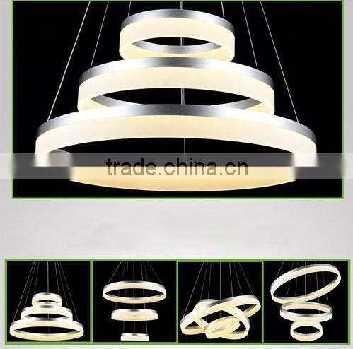 Modern Simple Acrylic LED Circle Pendant Light 1 Tier Ceiling Lights OXD8815-40+60+80