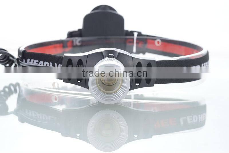 RoHS Approved High Quality Q5 Aluminum LED Headlamp Flashlight