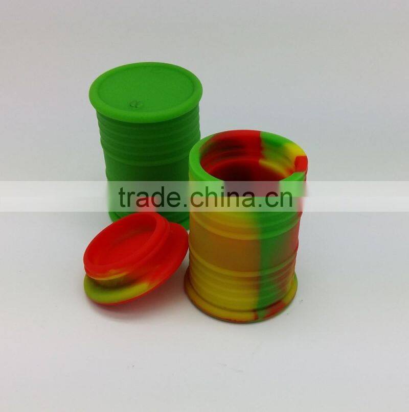 USA Canada FDA food grade 10ml rubber non stick silicone oil barrel container