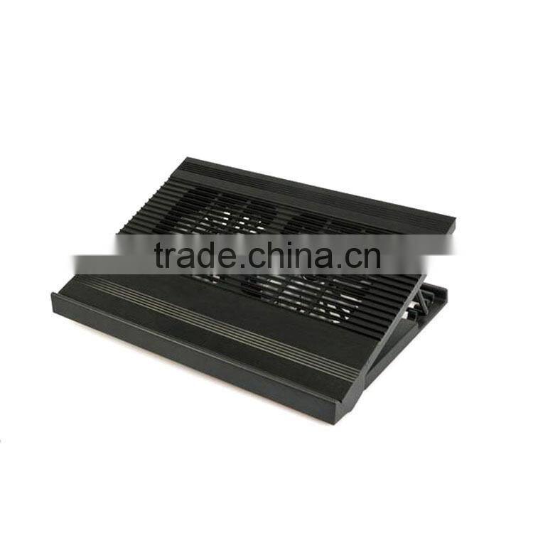super slim mini foldable notebook cooler pad with 2 fans
