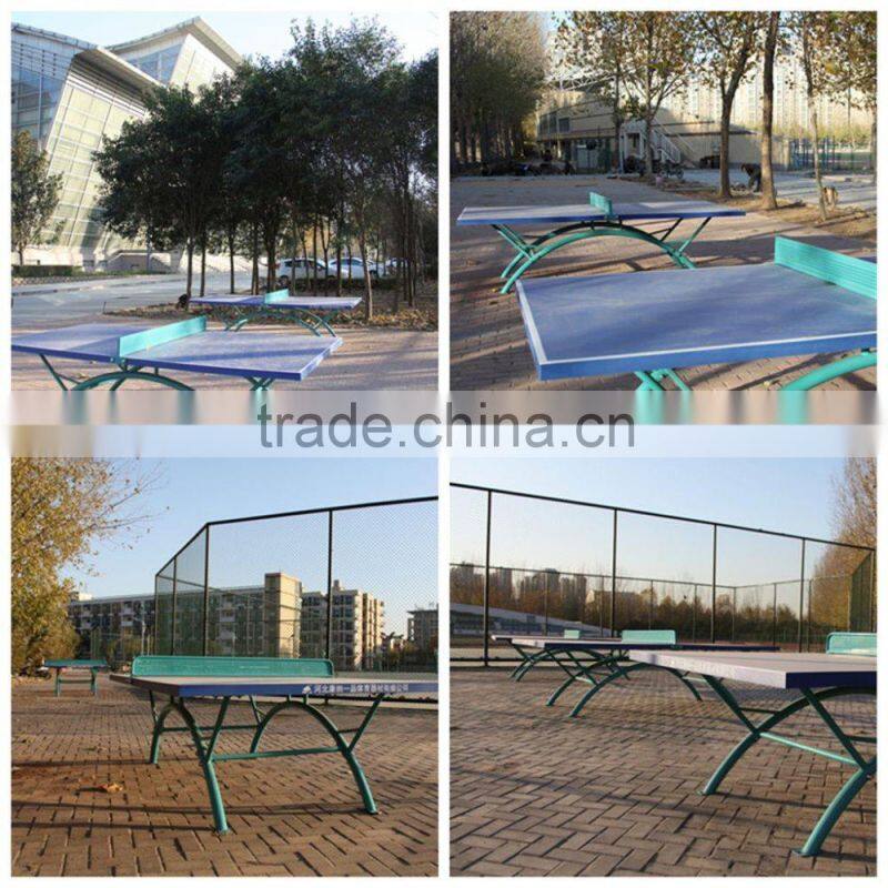 Blue color red frame table tennis table with Portable Post clip