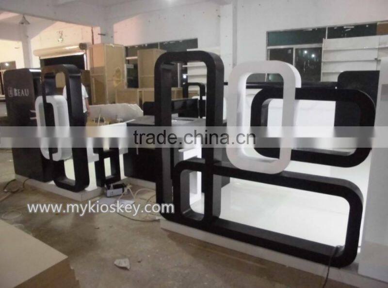 Factory supplier clothes kiosk,clothes display showcase for sale