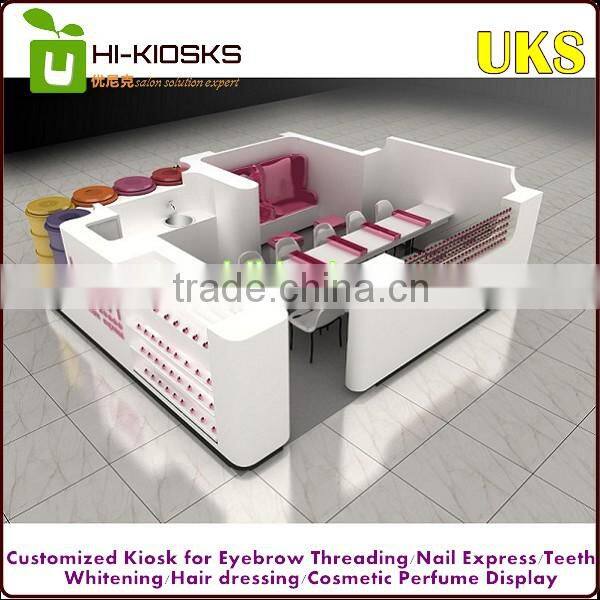 2016 Unique made mall eyebrow threading kiosk for sale