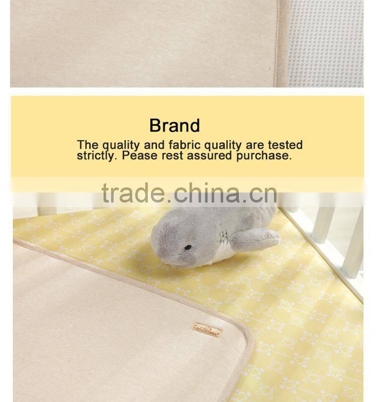 colored cotton tpu 3D water-proof baby changing pads mat