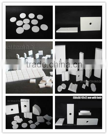 92% Alumina ceramic liner, wear resistant ceramic dimple tile