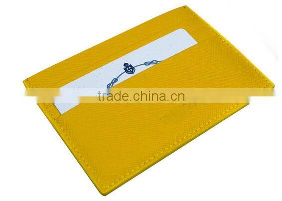 Fashion simple thin design pu name card holder