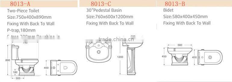 Bathroom ceramics toilet alibaba china sanitary ware B8013