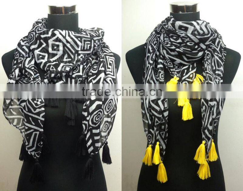 2015 fashion scarf multicolour Double Knitting scarf