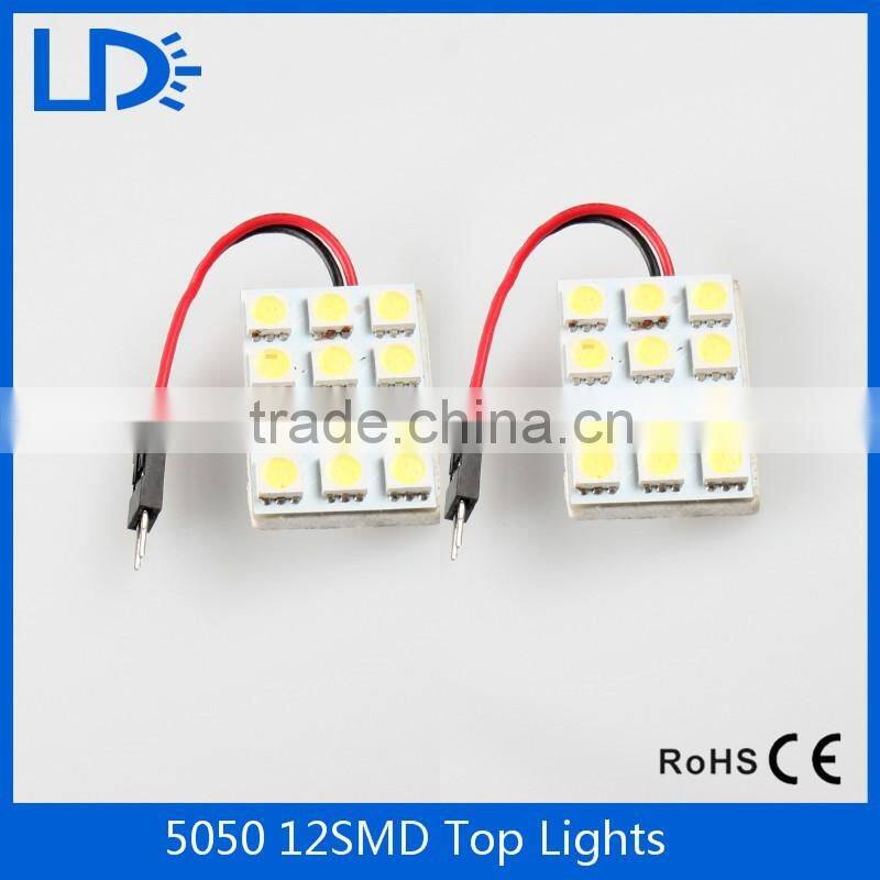 5050 12 SMD super White Reading Lamp dome Light LED COB Car parking Auto Interior Panel Light