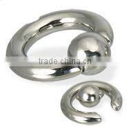 Hexa spike spiral barbell,body jewelry,ear jewelry