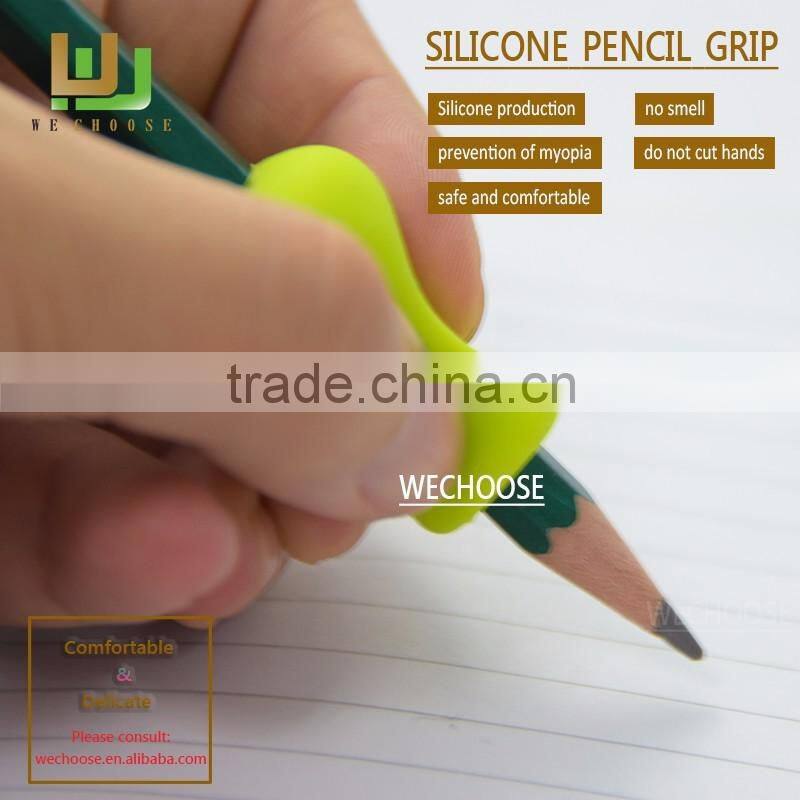 Preschool learning how to hold a pencil cool and useful silicone pencil grip mini size for pencil box case