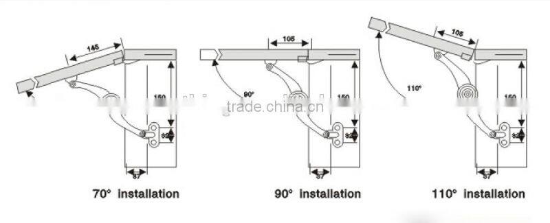 2016-2017 furniture hardware fitting accessory kitchen cabinet zinc nickel board door arbitrarily stopped