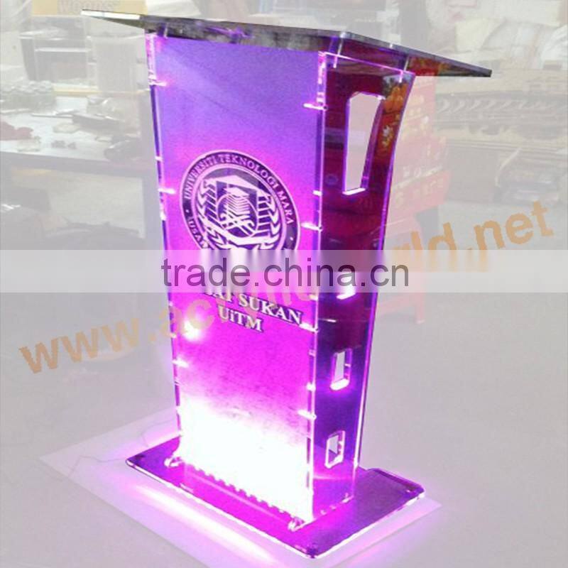 Acrylic podium stand factory/lectern display stand