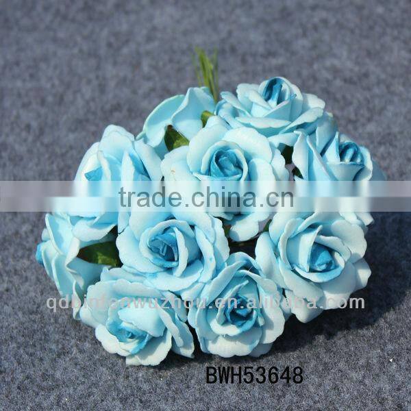 wholesale artificial PU Rose Bouquet for Wedding decoration