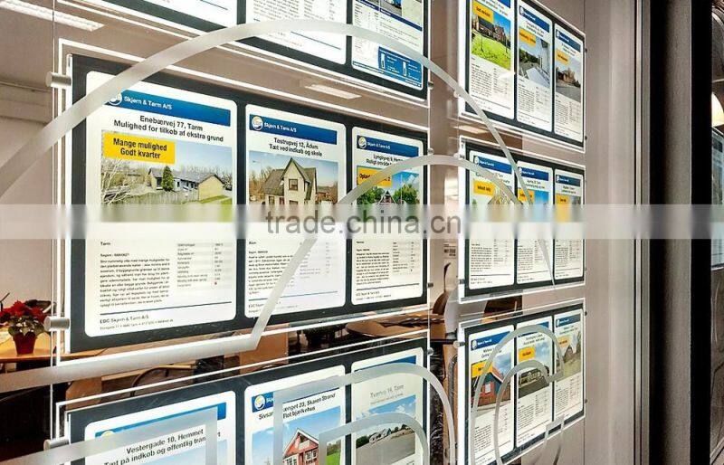 New Christmas Cable hanging system display led edge lit sign base digital photo frame