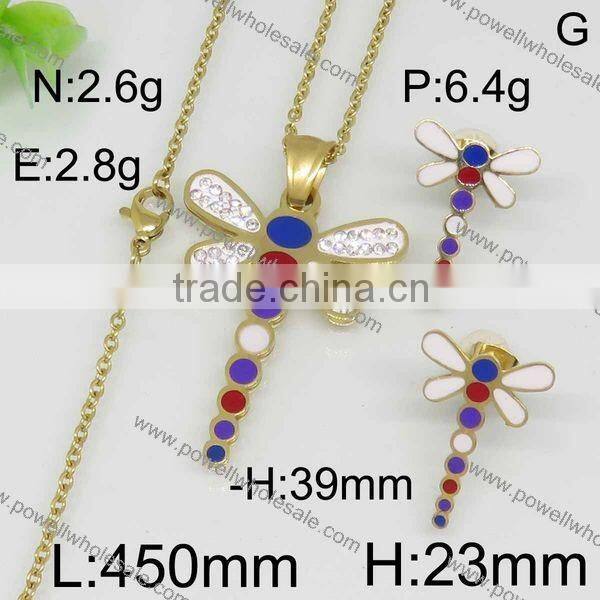 New arrival popular gold color african animal and women sex image jewelry set