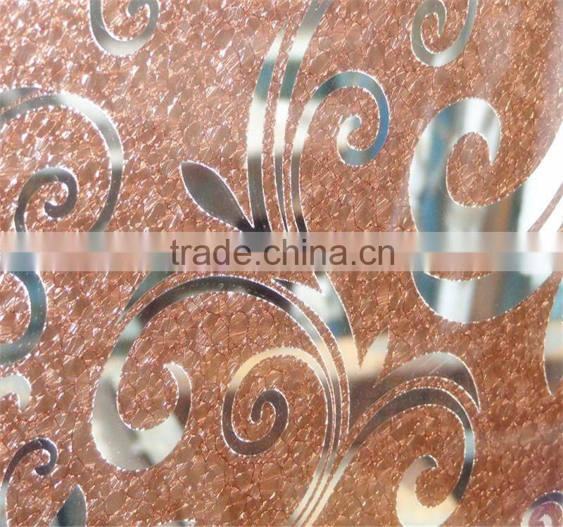 ice flower glass for kitchen cabinet door glass