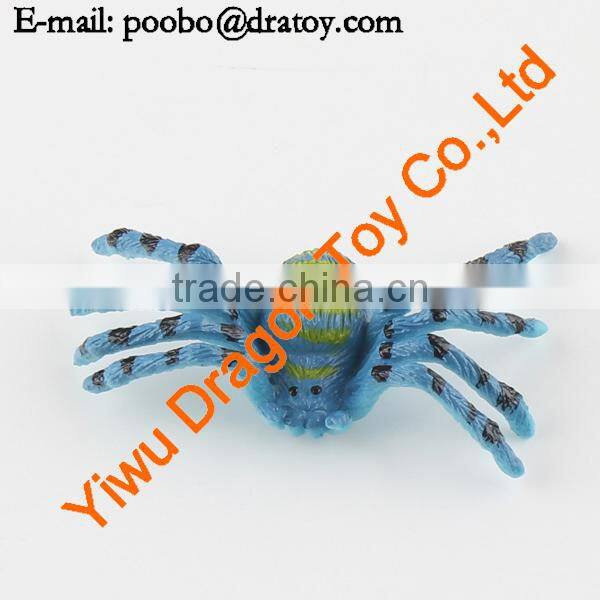 Hard toy plastic figurine spider statues