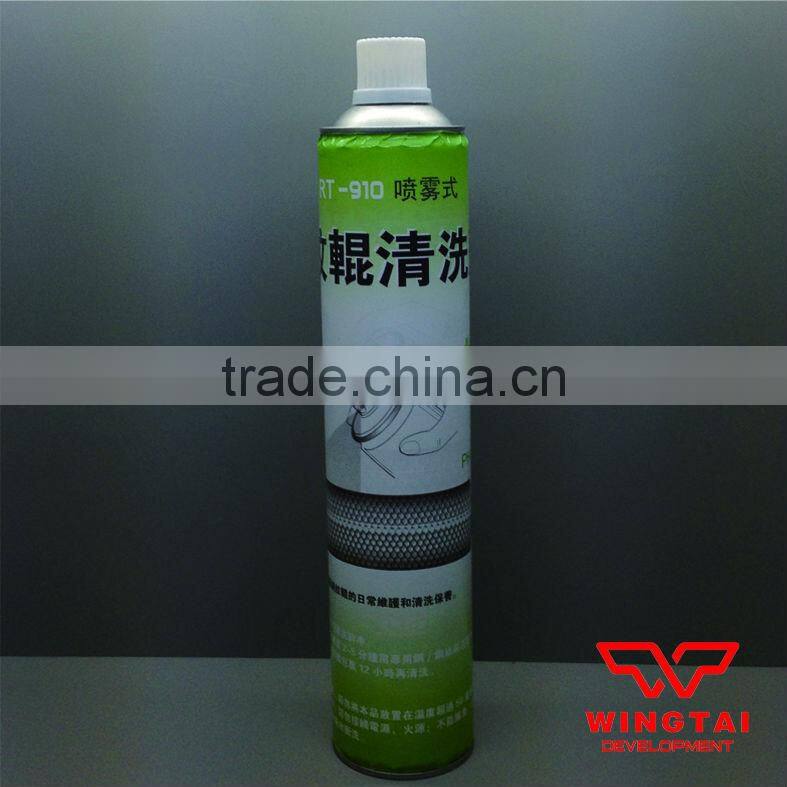 Spray type anilox roll cleaner