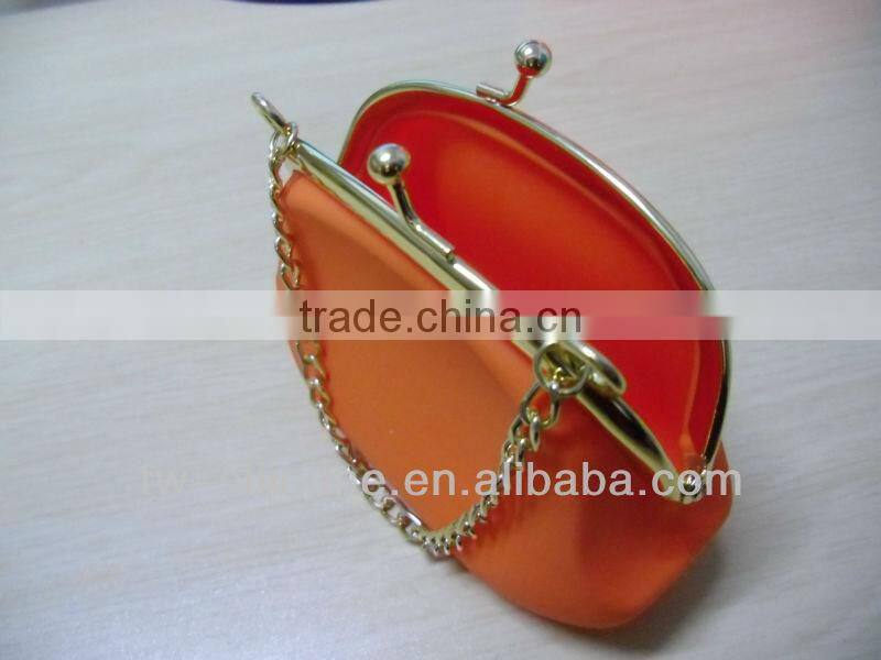 metal chain money purse ladies' silicone money bag varieties shopping money bag