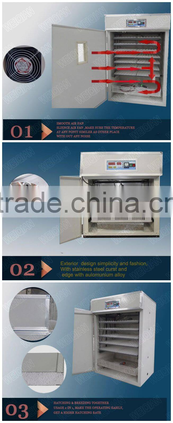 High Hatching Rate egg hatchery Machine Price setter and hatcher combined WQ-1232