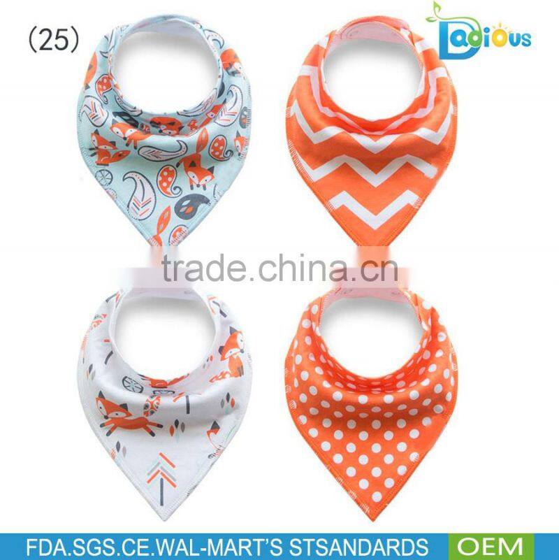 New Arrival Designs Baby bandana teething organic cotton baby bibs