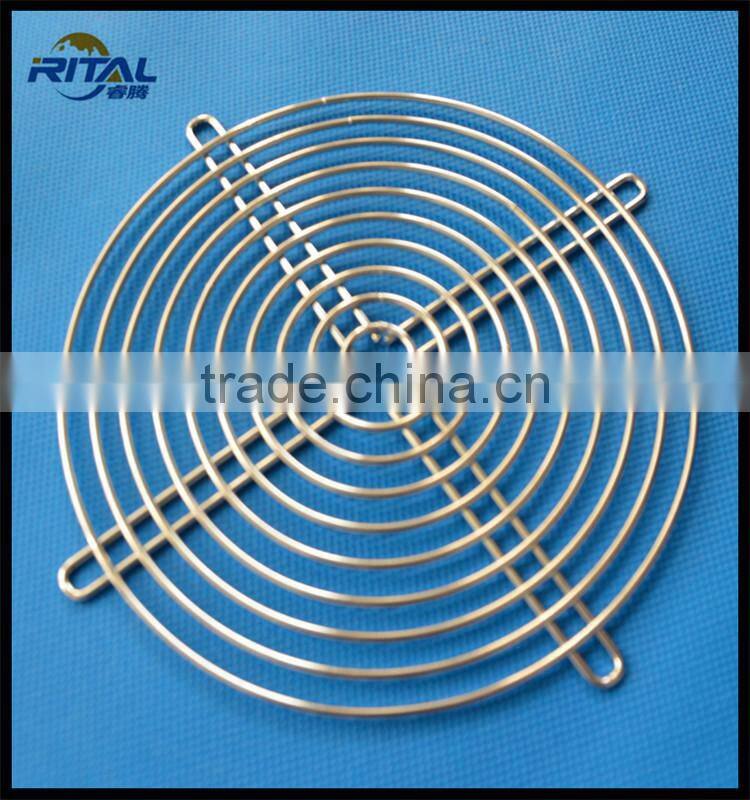 Black or chrome wire fan guards Protect PC Computer cooling fan