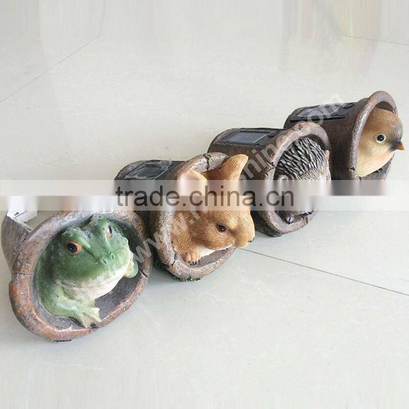 hot sale best design waterproof nice led animal shaped solar garden lights