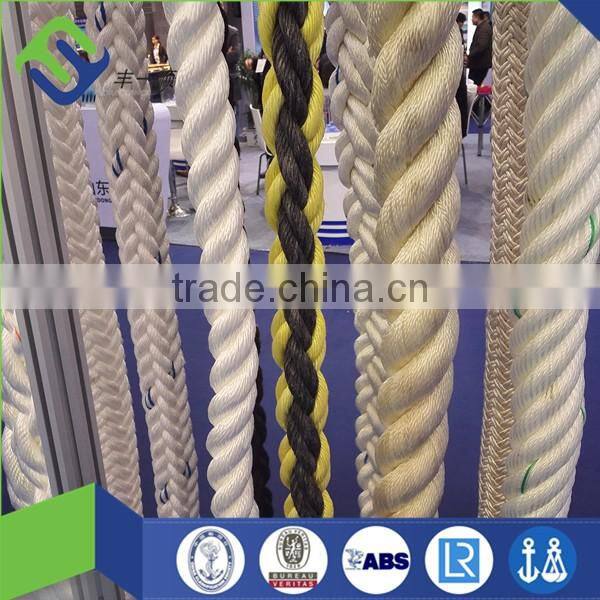 Hot sale 6 strand rope for shipping / polyamide atlas mooring rope for container load/unload