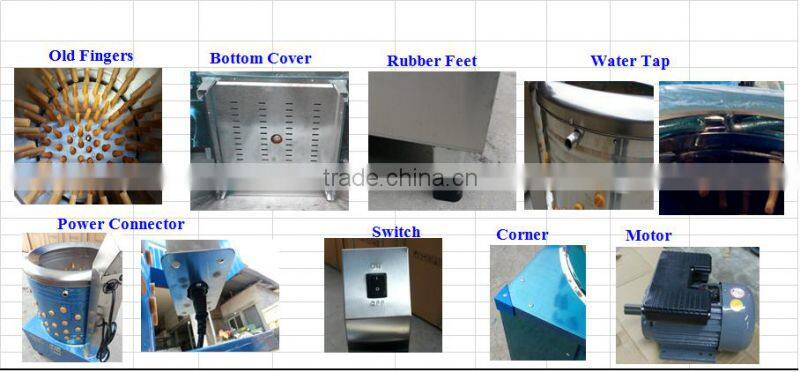 Made in China big capacity 10 quail poultry plucker,quail plucker machine for slaughtering HJ-45B