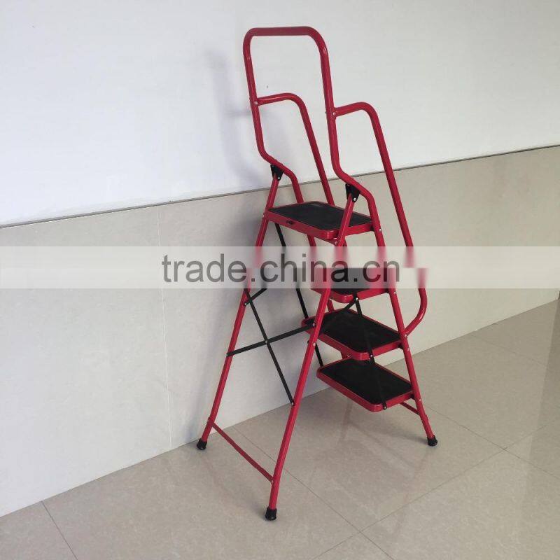 2 Step stool Folding ladder Safety Handrail Rail