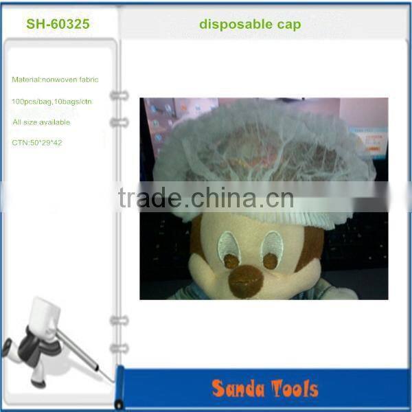 disposable non-woven bouffant caps