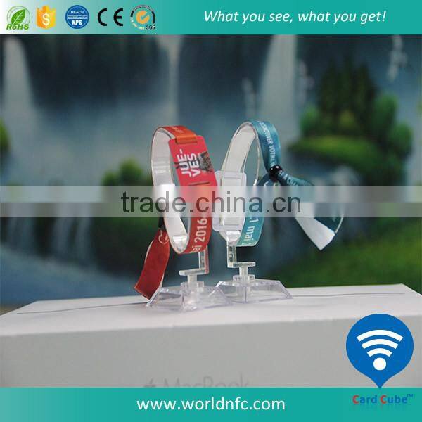 Popular Custom Design Fabric RFID Wristband NFC Bracelet