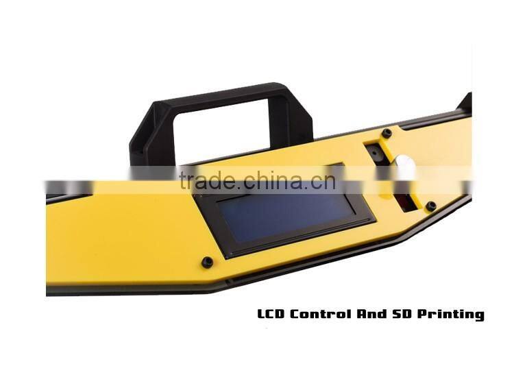 2016 New Hot Reprap DIY Semi Assembled 3D Printer Prusa I4 Prusa I3 Plus 2020 Aluminum Frame Linear Guide Rail for XZY Axis