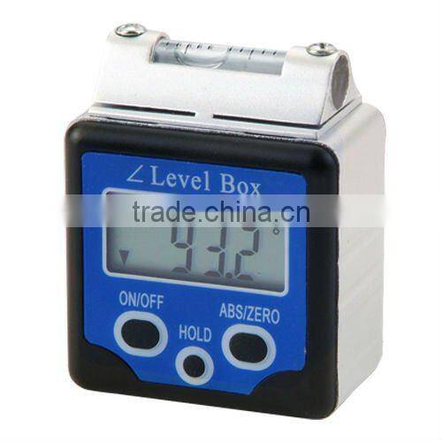 Magnets and Spirit Level +/-180 degree (0~360degree) Range +Data HOLD function Digital 360 degree Bevel Box / Inclinometer